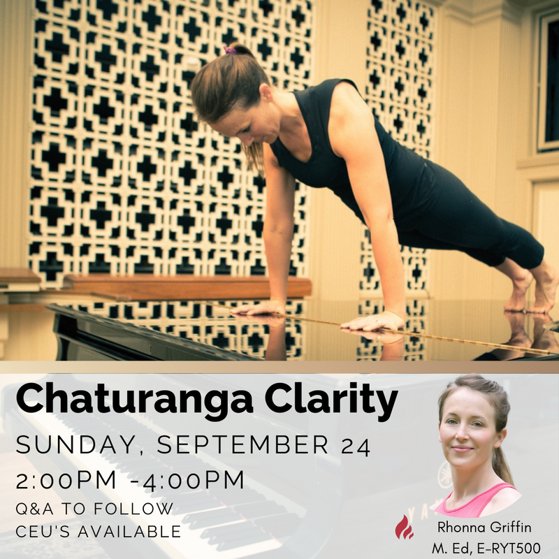Chaturanga Workshop w/ Rhonna