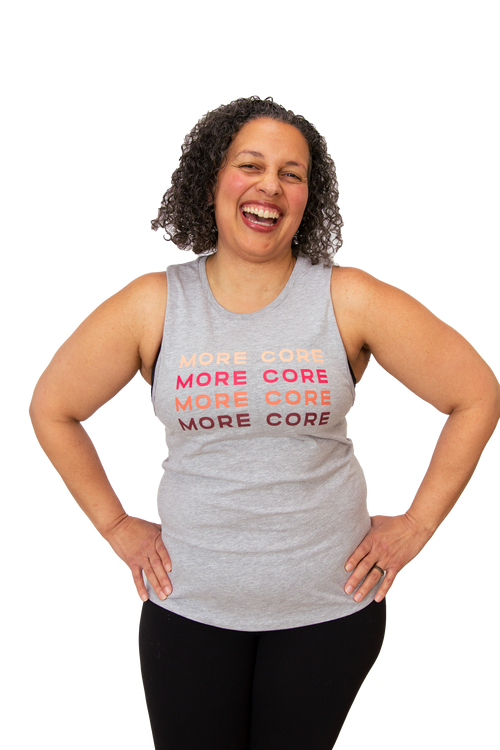 MORE CORE Heather Gradient Muscle Tank
