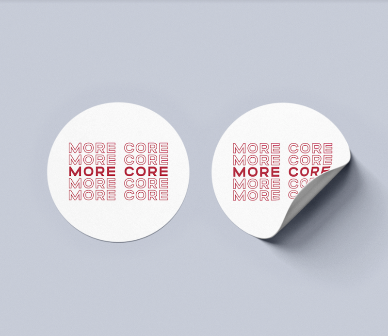 More Core Sticker